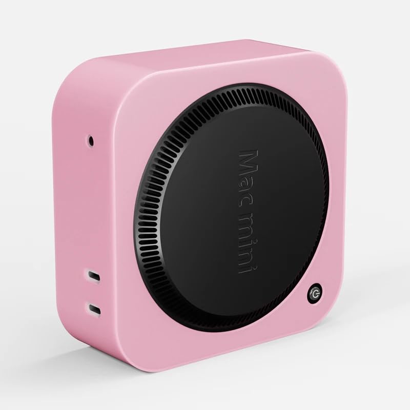 FiTix Silicone Protective Case for Mac mini M4 | M4 Pro, Skin Protector (Pink)