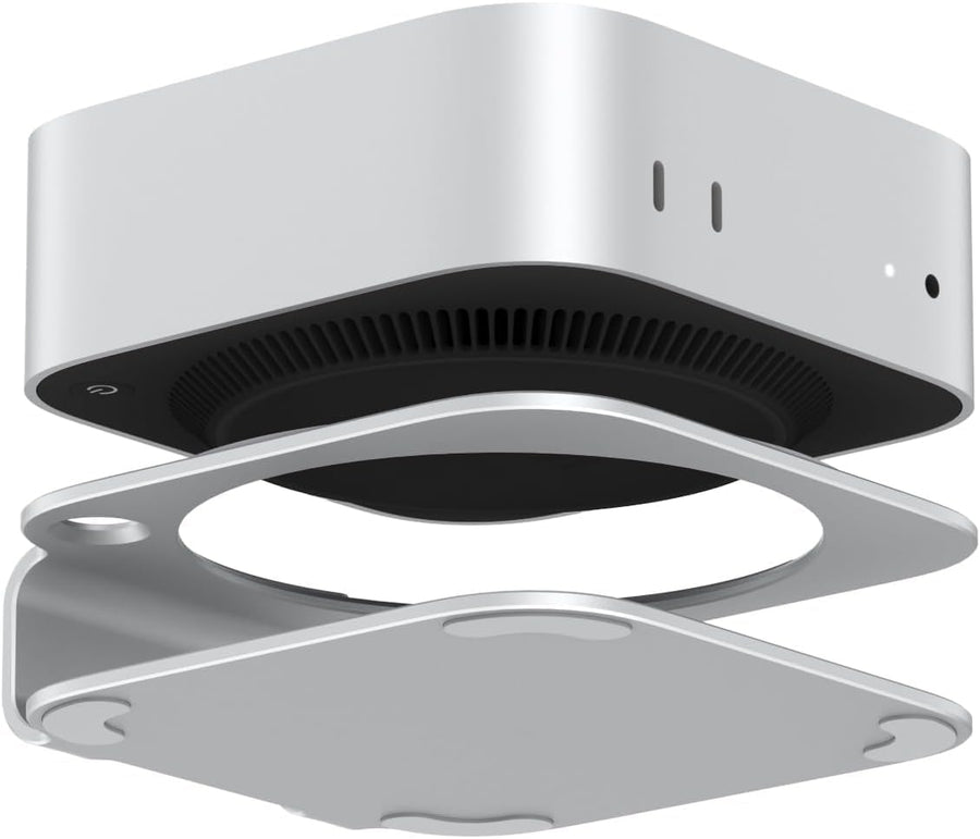 Aluminum Stand for 2024 Mac mini M4 | M4 Pro, Convenient Acess to Power Bottom, Anti-Scratch, Anti-Slip, Avoid Overheating, Durable and Sturdy Design