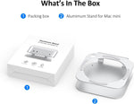 Aluminum Stand for 2024 Mac mini M4 | M4 Pro, Convenient Acess to Power Bottom, Anti-Scratch, Anti-Slip, Avoid Overheating, Durable and Sturdy Design