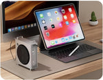 FiTix Mac mini M4 | M4 Pro Stand with Hard Disk Expansion Slot & Dual USB 3.2 / TF+SD Card Reader – Aluminum Chassis Holder with Heat Dissipation & Dust Protection – Space-Saving Design Sliver