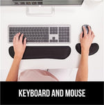 Wrist Rest Pad and Mouse Cushion Support Set, Memory Foam, Ergonomic Design for Computer and Laptop, Comfortable Typing
