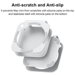 Aluminum Stand for 2024 Mac mini M4 | M4 Pro, Convenient Acess to Power Bottom, Anti-Scratch, Anti-Slip, Avoid Overheating, Durable and Sturdy Design
