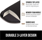 Wrist Rest Pad and Mouse Cushion Support Set, Memory Foam, Ergonomic Design for Computer and Laptop, Comfortable Typing