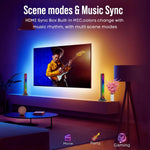 StyleOxx LED Light Bars, 28cm RGB Gaming Lights with Mirror Design, 2-Pack, Music Sync, App Control, 16M Colors for PC TV Backlight