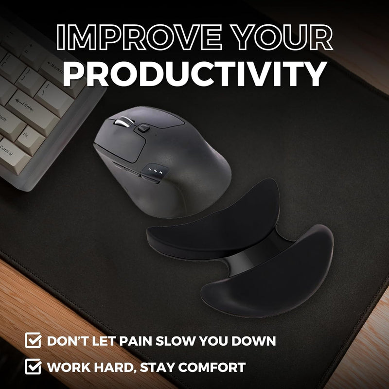 Ergonomic Mouse Wrist Rest Support Pad, Gliding Palm Rest with Mouse Movement, Pressure Relief for Office, Gaming
