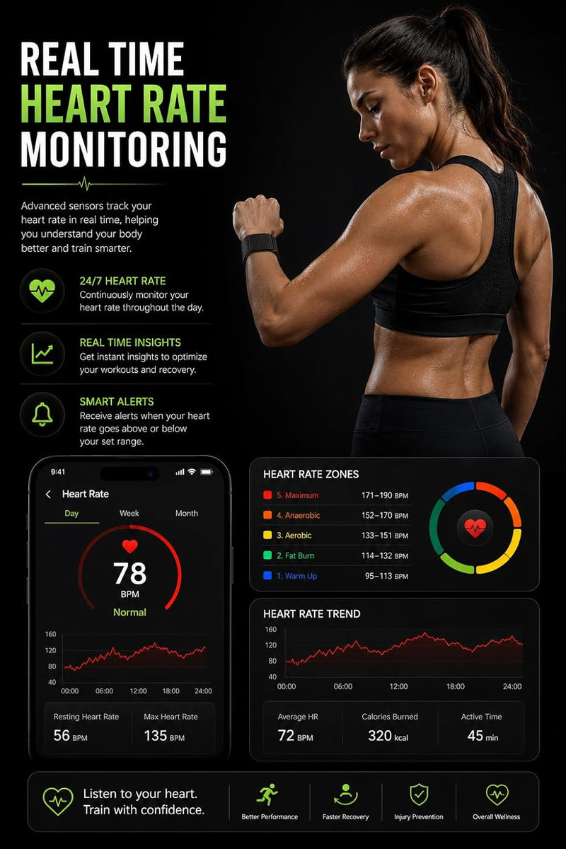 Gloryfit Pro Screenless Smart Fitness Bracelet