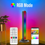 StyleOxx LED Light Bars, 28cm RGB Gaming Lights with Mirror Design, 2-Pack, Music Sync, App Control, 16M Colors for PC TV Backlight