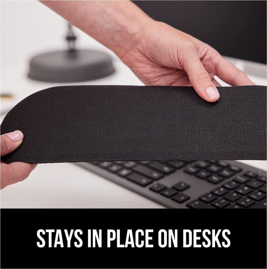 Wrist Rest Pad and Mouse Cushion Support Set, Memory Foam, Ergonomic Design for Computer and Laptop, Comfortable Typing